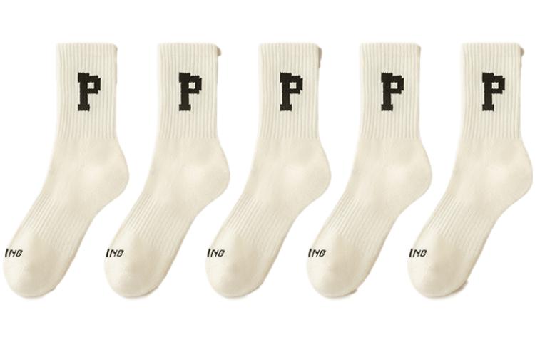 AUGUST Fleece Lined Terry Thermal Outerwear Cold Resistant Crew Socks Women’s 5 Pack