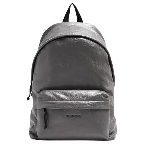 Balenciaga Arena Lambskin Backpack Men's Gray