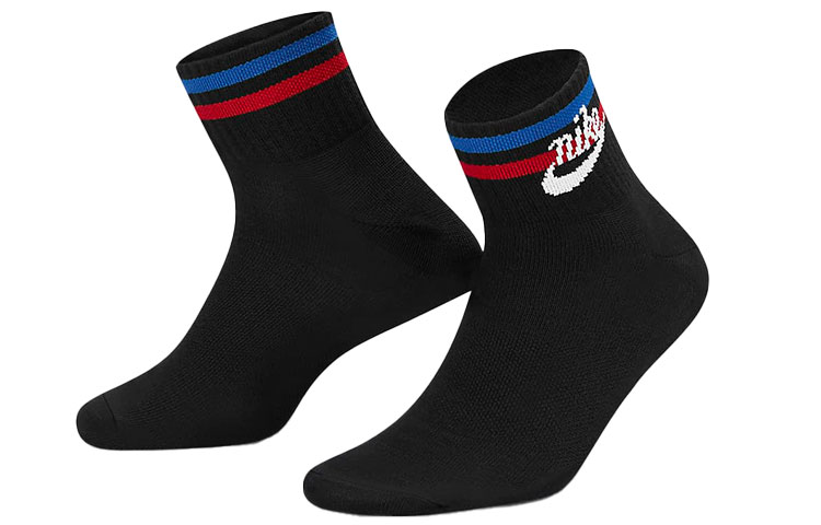 Nike Ankle Socks Unisex Black Couple’s