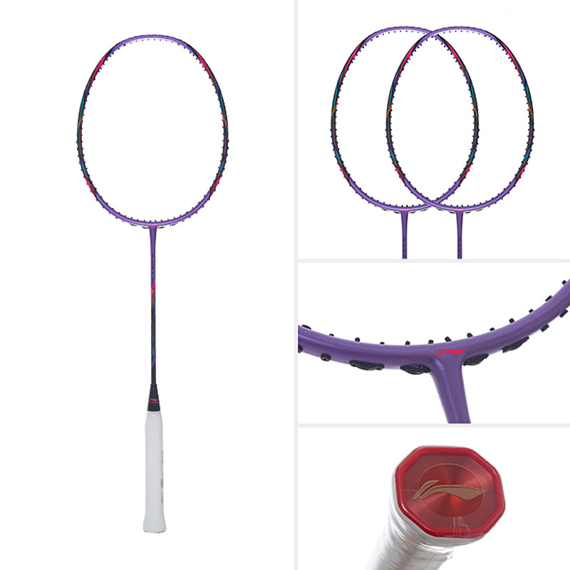 Li Ning Fengying 500 Full Carbon Badminton Rackets Speed Type Enhanced Swing Speed Professional Unisex Single Racket