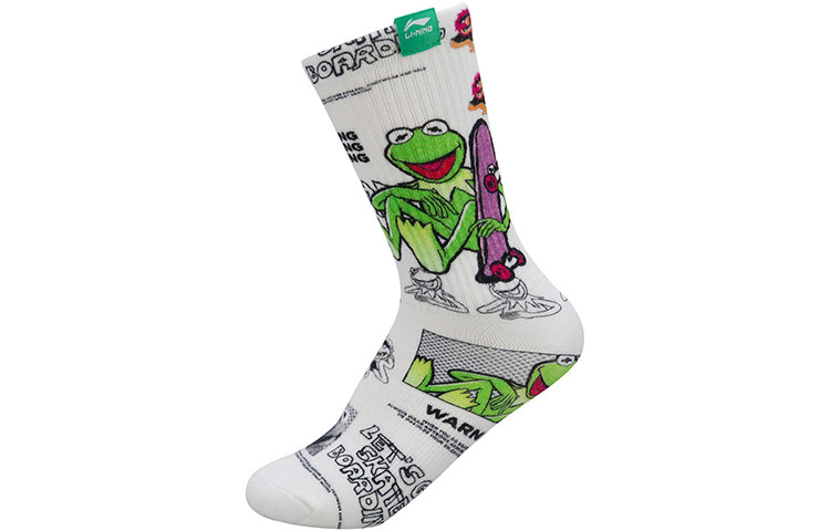 Li Ning x Disney Crew Socks Unisex 1 Pack White