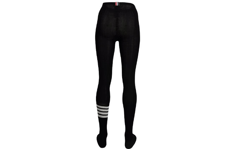 THOM BROWNE 4 Bar Striped Ribbed Tights