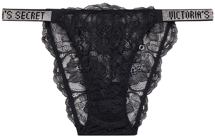 Женские трусы Victoria's Secret Кружевные (черные)