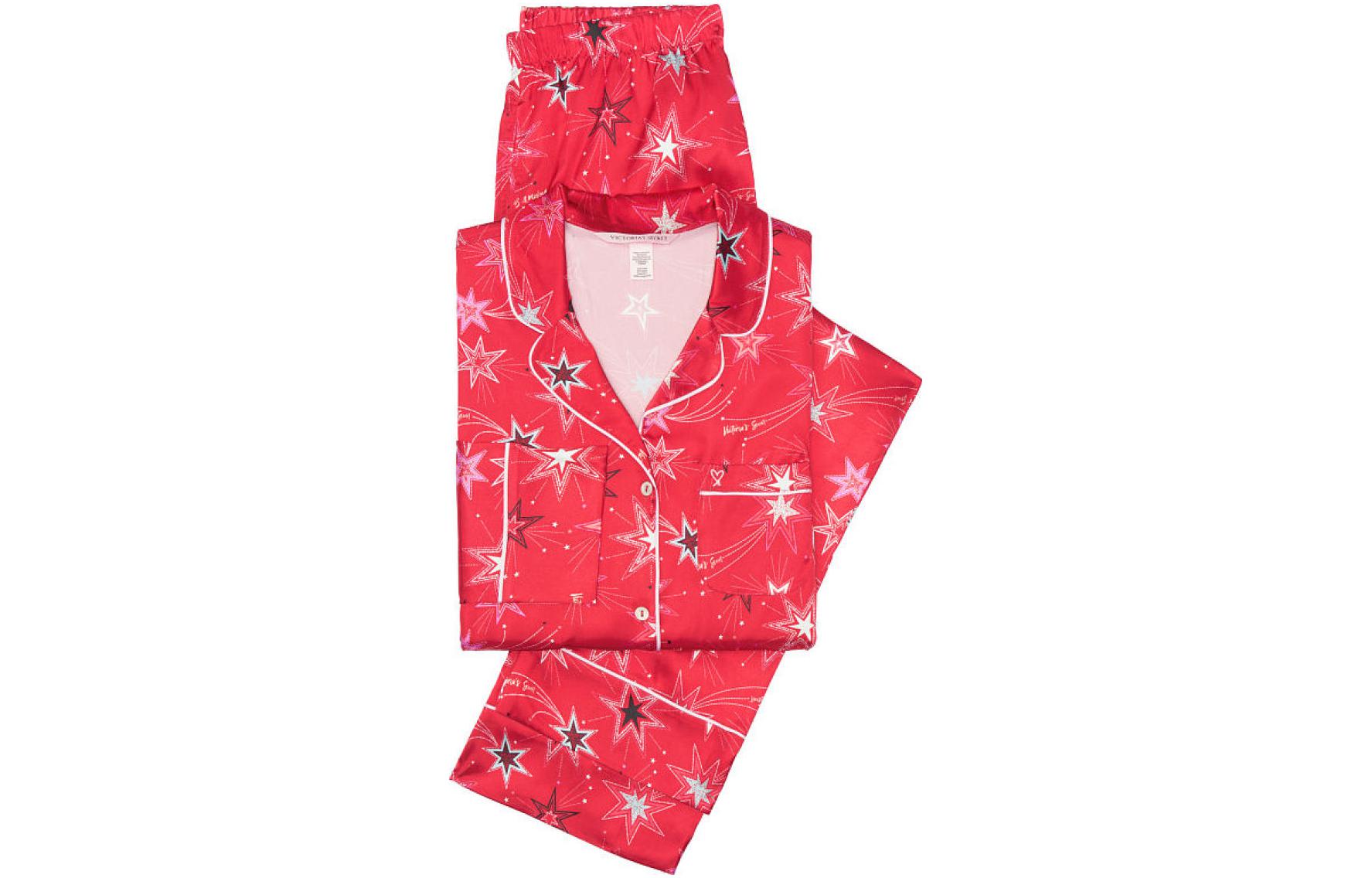 Женская пижама Victoria's Secret Satin (красная)