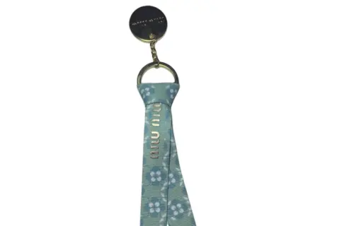 MIU MIU Pendant Polyester Keychains Unisex