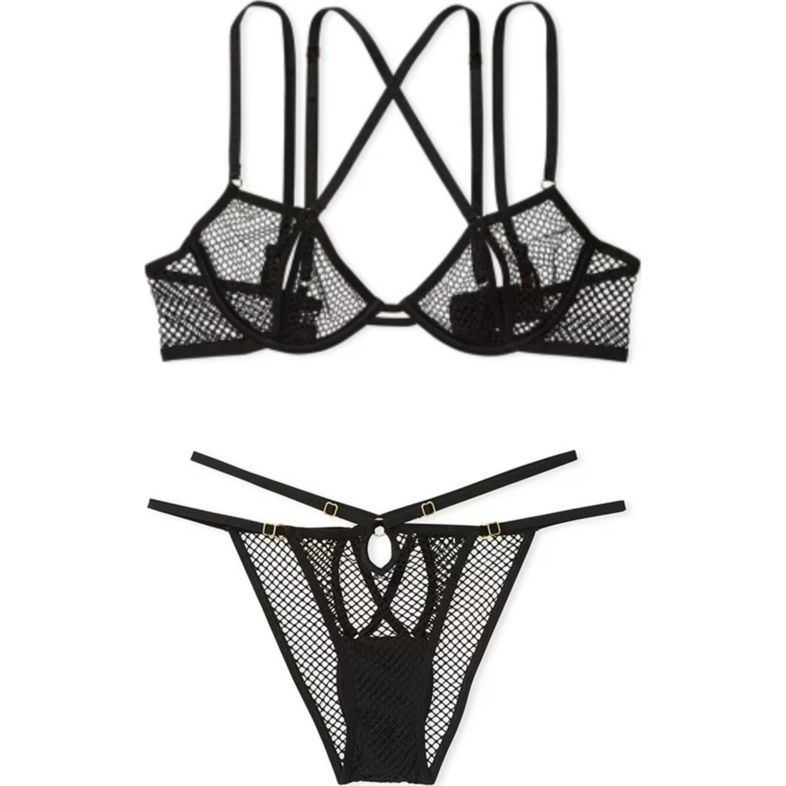 Женский комплект нижнего белья Victoria's Secret (черный)