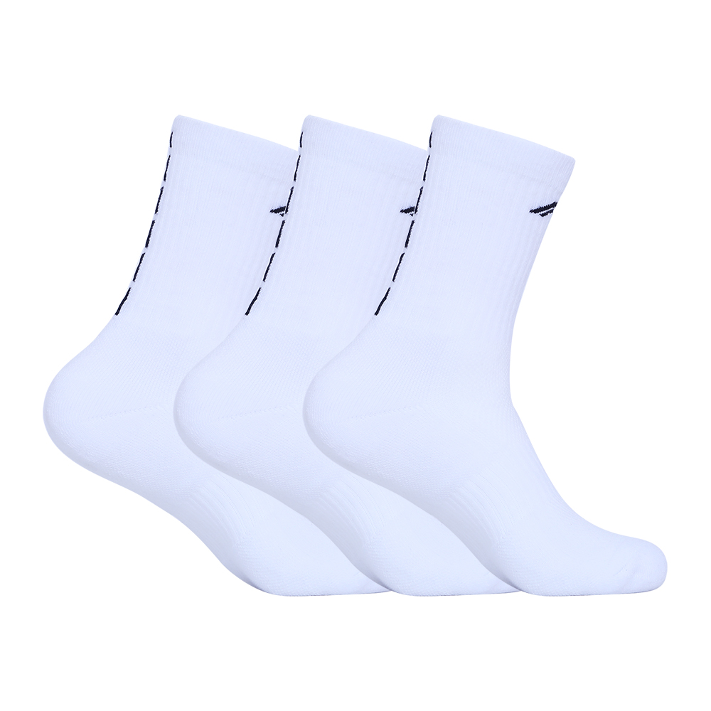 Li Ning Training Series Knee High Socks Unisex 3 Pack White