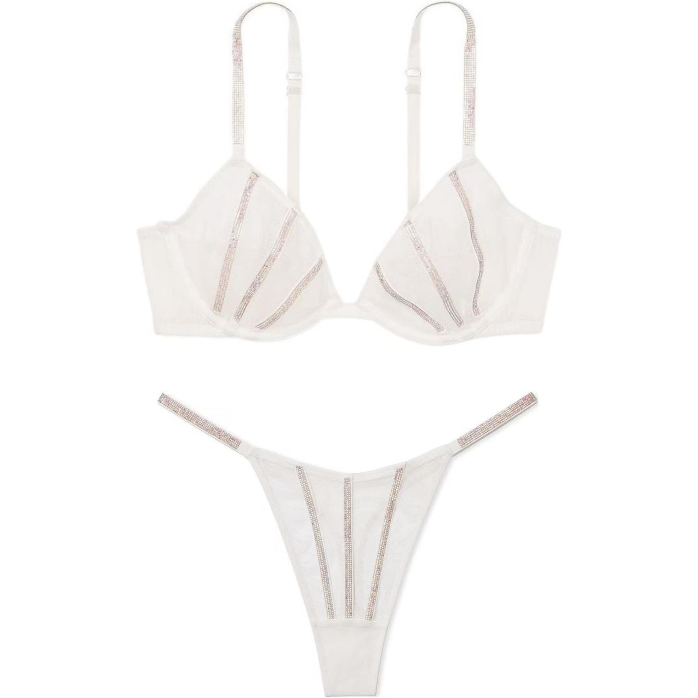 Женский комплект белья Victoria's Secret (белый)