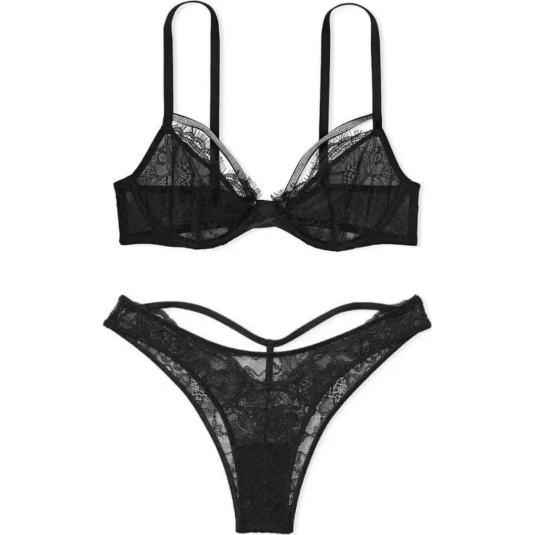 Victoria's Secret Underwear Set Women's Black