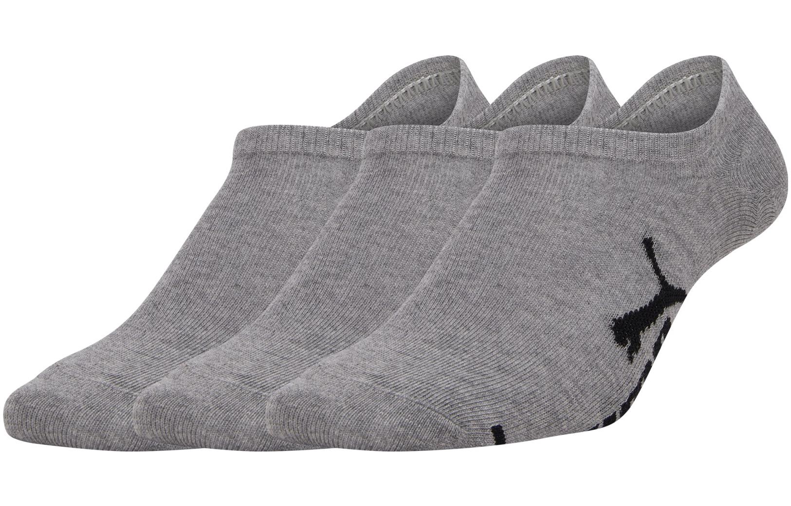 PUMA Ankle Socks Unisex 3 Pack Gray