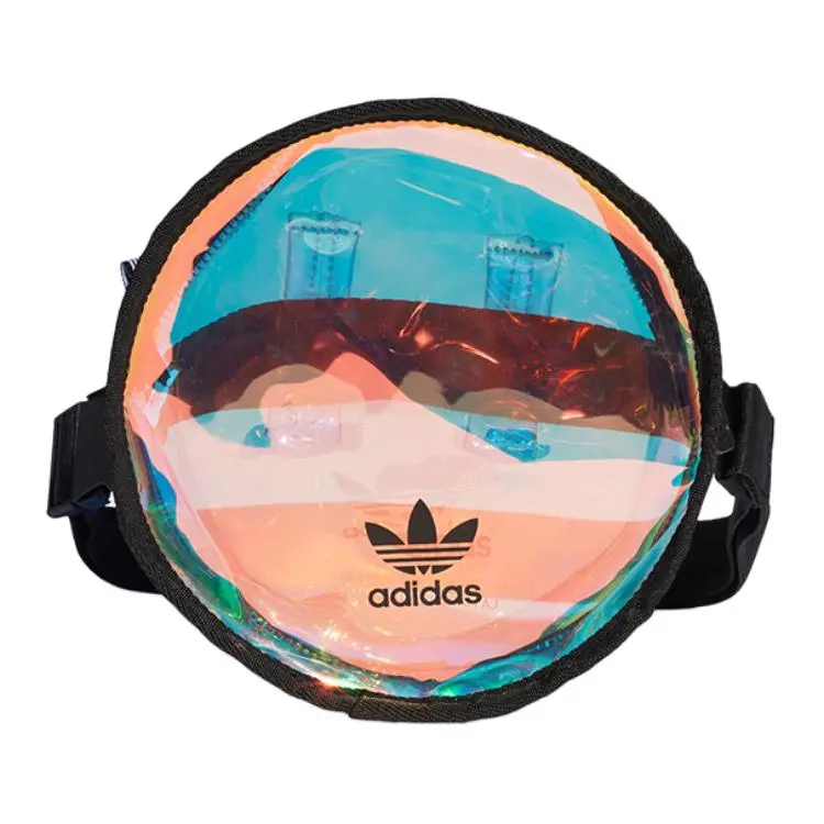 Adidas Originals PVC Shoulder Bag, Crossbody Bag, Fanny Pack Regular Unisex Dazzling Color Transparent
