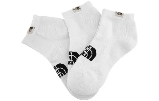 THE NORTH FACE Ankle Socks Unisex 3 Pack White