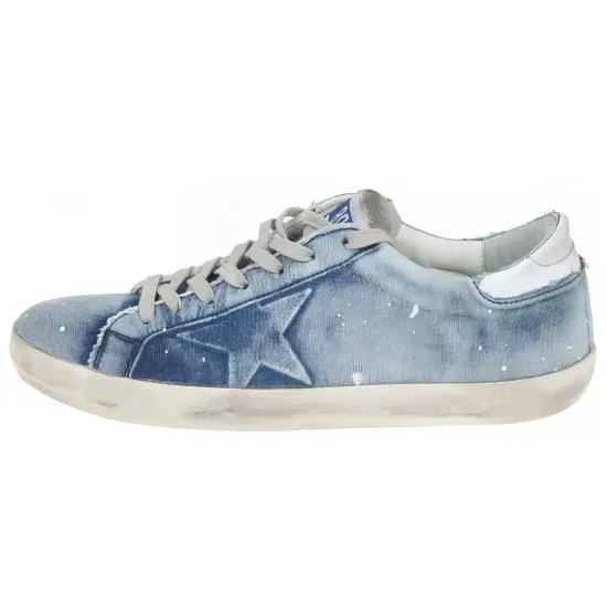 Golden Goose Skateboard Shoes Men Low-top Blue