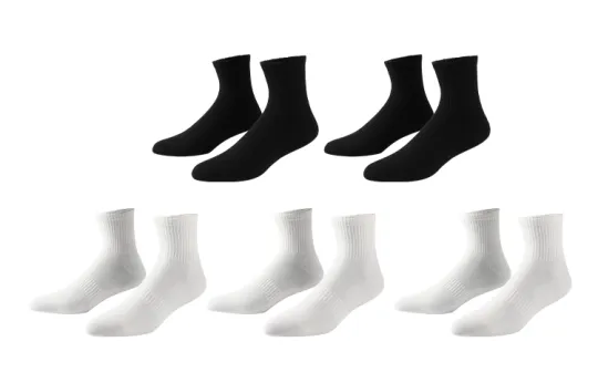 Primeet Basketball Socks Unisex 5 Pack