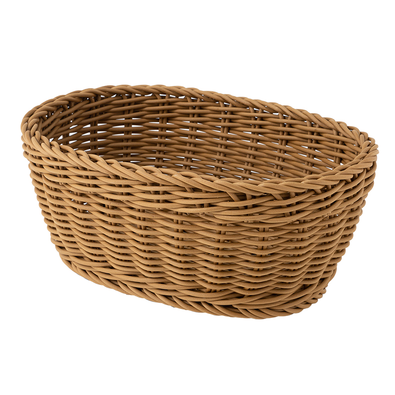 NITORI Yideli Japanese-style original design, storage basket, home dormitory rental, kitchen cleaning, woven basket, fruit and vegetable storage basket, washable, sorting basket, oval, WMD, no-print INS, season