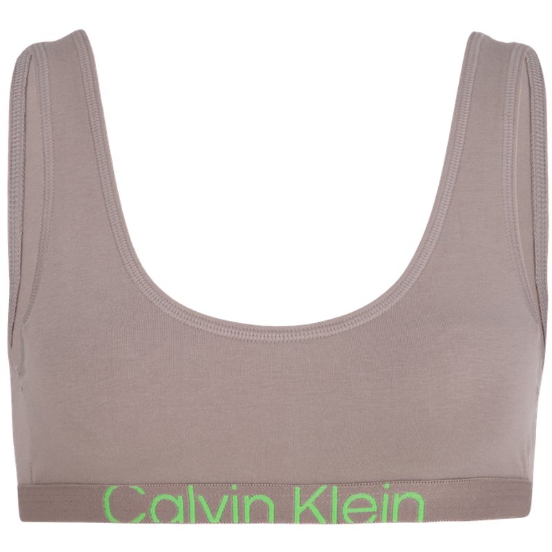 CALVIN KLEIN Simple jacquard comfortable thin padded rim-free light sports U-shaped vest bra for women