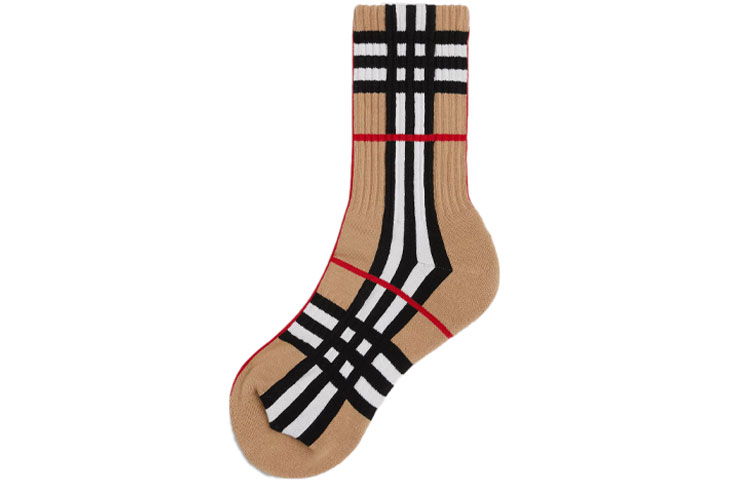 Burberry Check Intarsia Socks ‘Archive Beige’