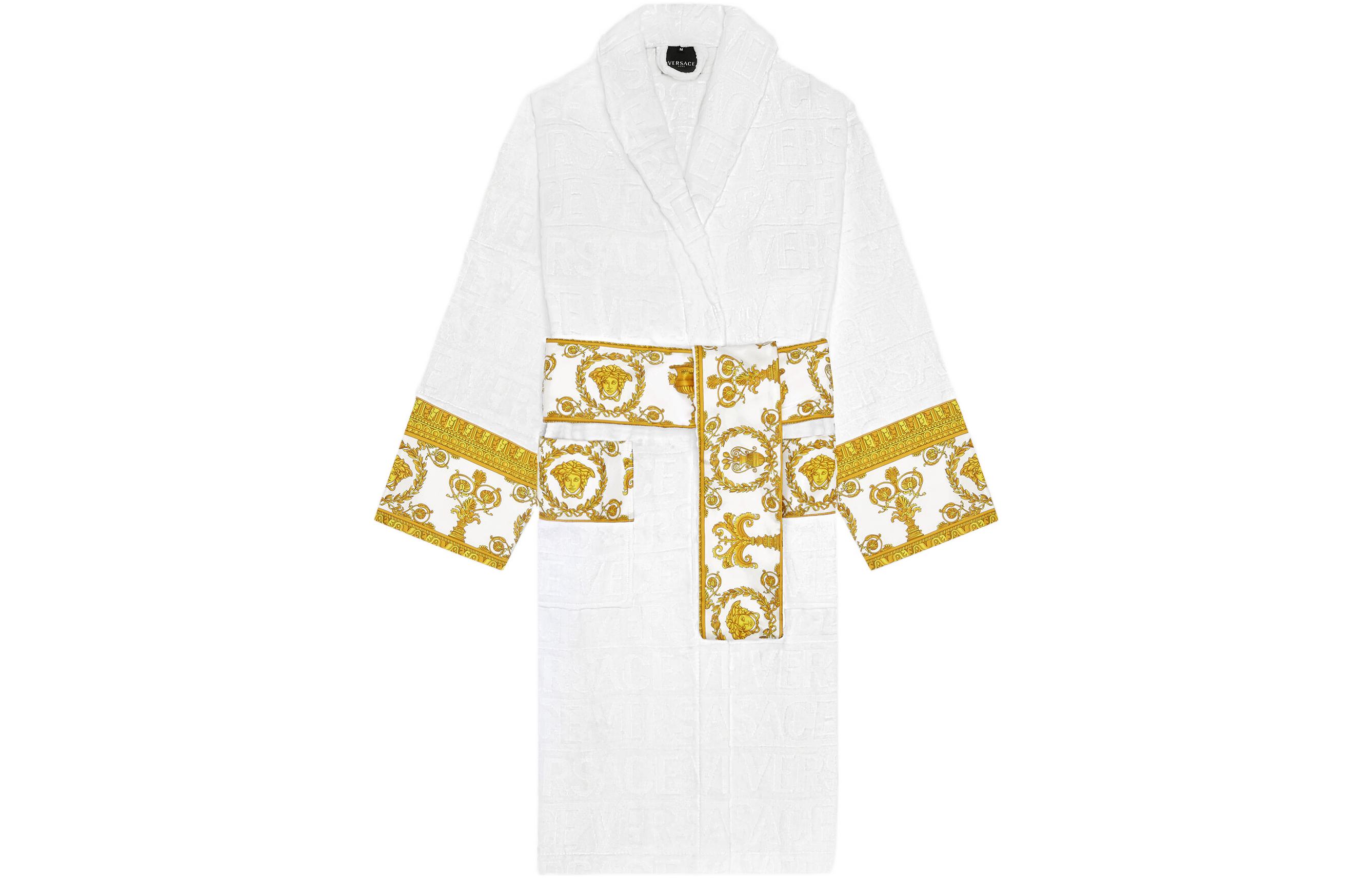 Женский халат Versace VERSACE / (бело-золотой)