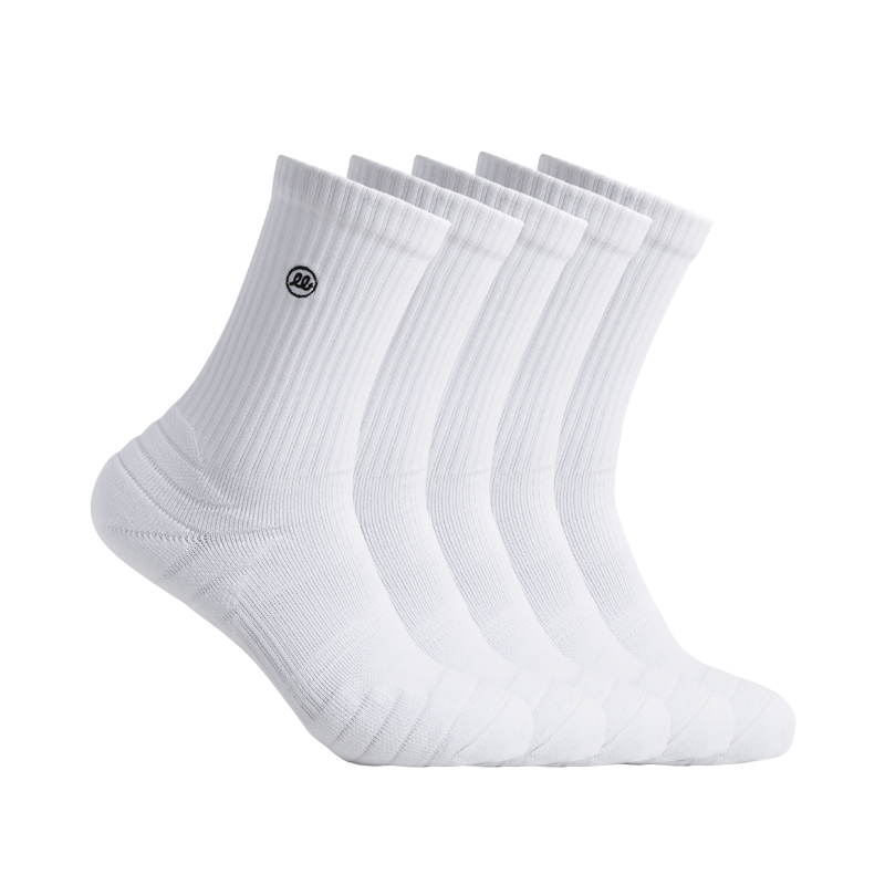 Wild Child Club WCC Crew Socks Unisex 5 Pack Solid Color