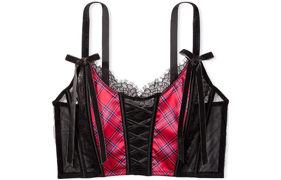 Женский бюстгальтер Victoria's Secret (красный в клетку)