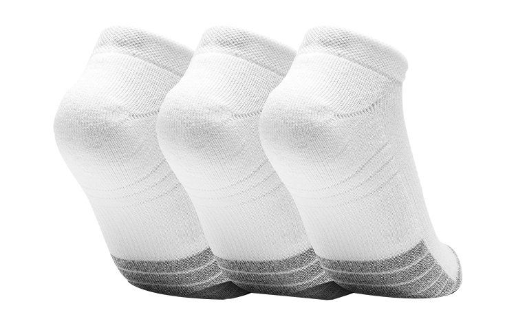 Under Armour Ankle Socks Unisex 3 Pack White Couple’s