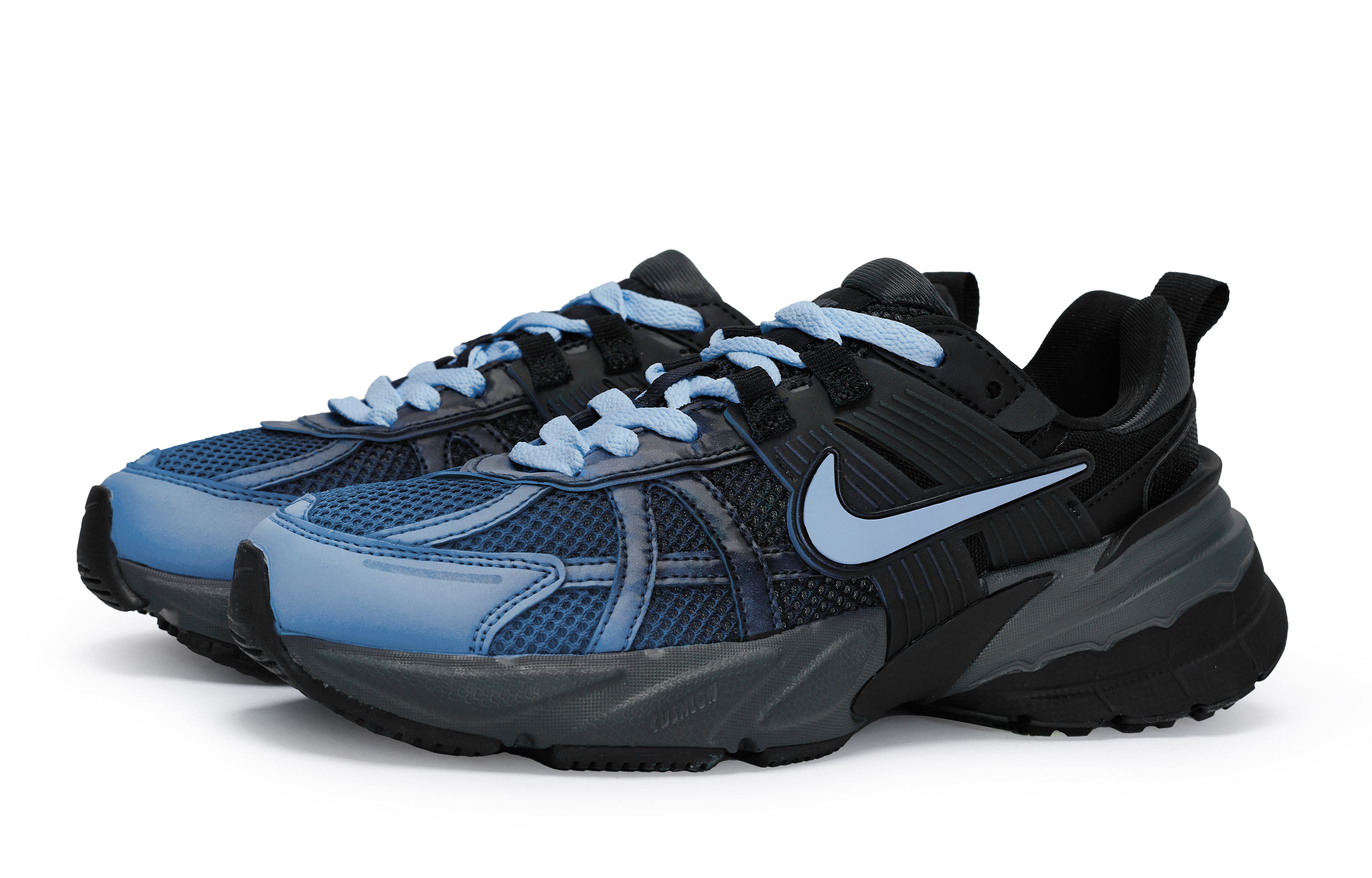 Nike V2K Run Abrasion Resistant Abrasion Resistant Low top Casual Running Shoes Women’s Black Blue