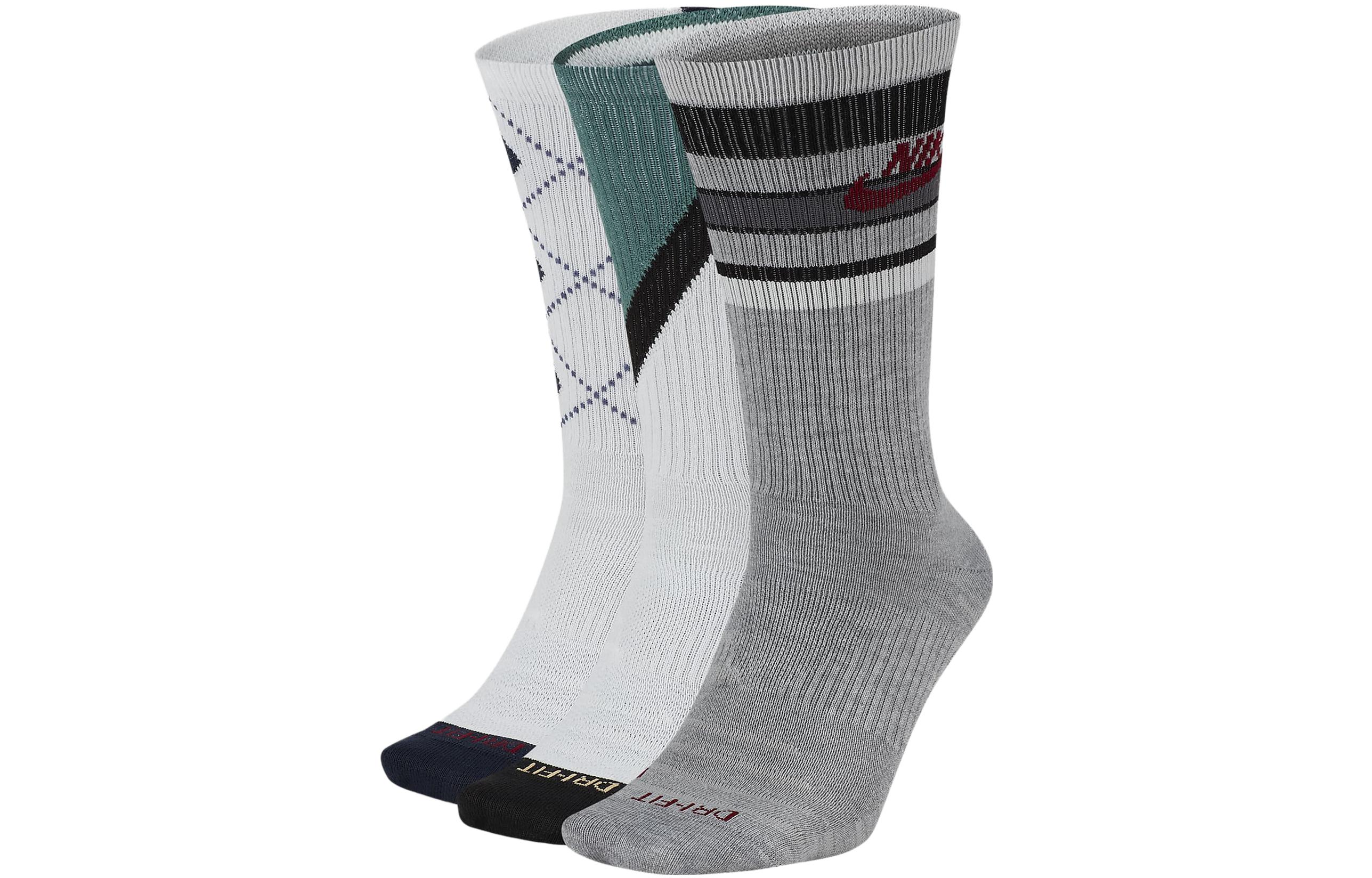 Nike Crew Socks Unisex 3 Pack Multicolor