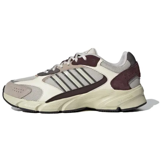 Adidas CRAZYCHAOS 2000 Cushioning Wear Resistant Low Top Running Shoes Men's Ecru