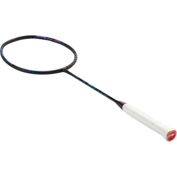 Li Ning Thunder BIGBANG Full Carbon Badminton Rackets Offensive Type Heavy Head, Stiff Shaft Entry level 4U Black