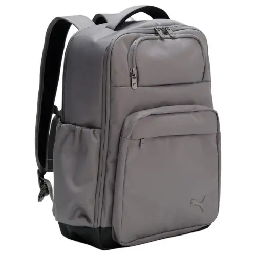PUMA Drop 30L Puma Cat Logo Sports Commuting Polyester (Polyester Fiber) Backpack Unisex Couple Style Cast Iron Gray