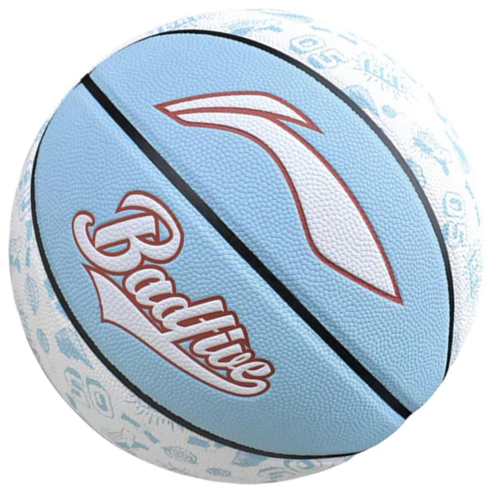 Li Ning Pu Basketball Light Blue Size 7 Training Competition