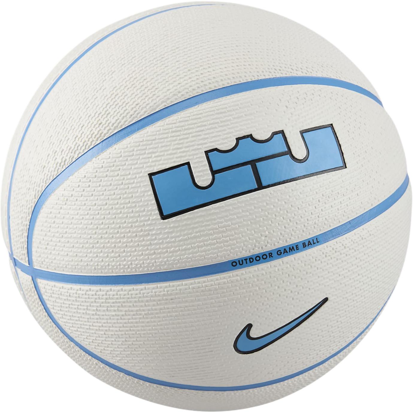Nike Rubber Basketball White Blue Size 7 Training