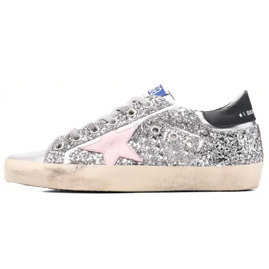 Golden Goose Super-Star Skateboard Shoes Women's Low-top Silver