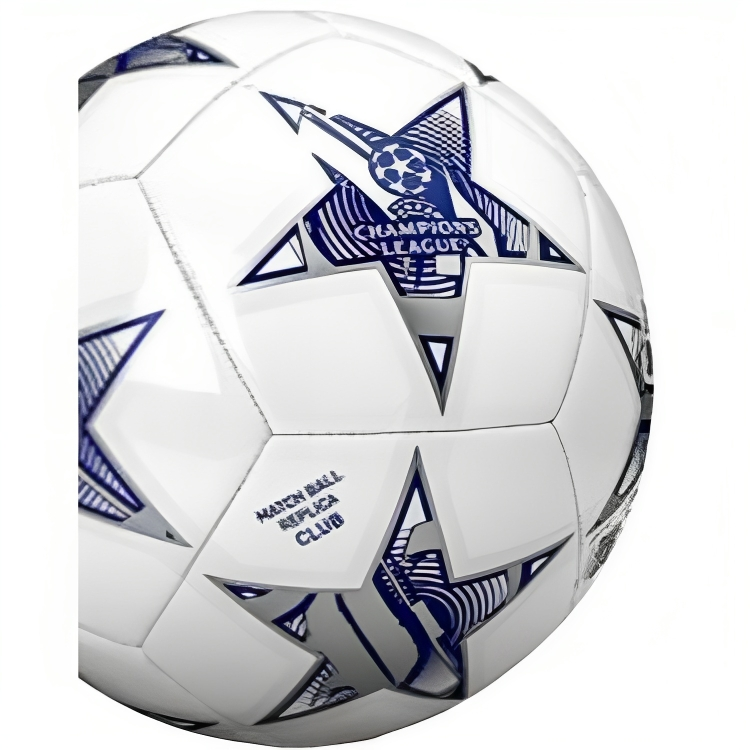 Adidas Size 5 Soccer Ball Pu Machine Stitched Soccer Ball Unisex White Blue