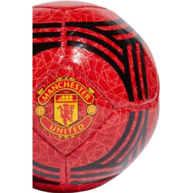 Adidas Manchester United Size 1 Soccer Ball Synthetic Leather Machine Stitched Soccer Ball Unisex Red Black
