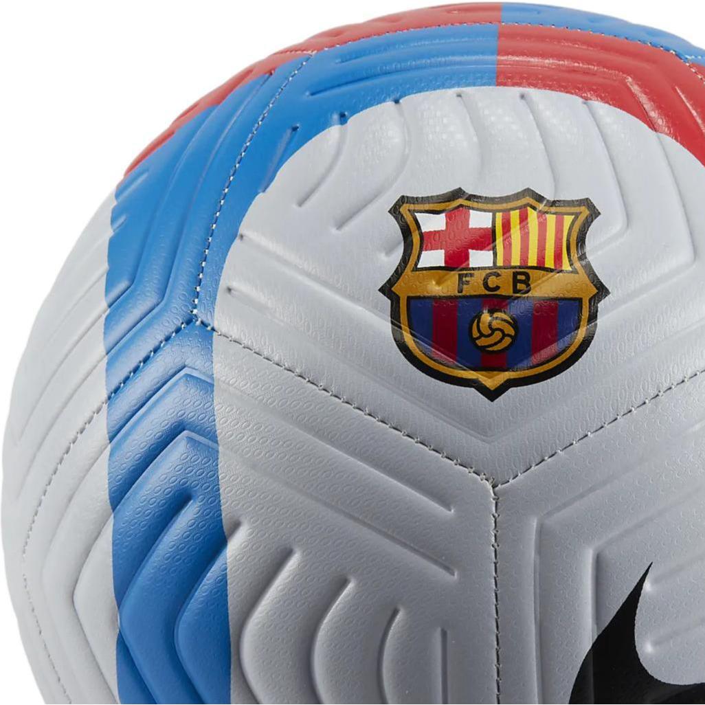 Nike Size 5 Soccer Ball Rubber Machine Stitched Soccer Ball Unisex Blue White Red