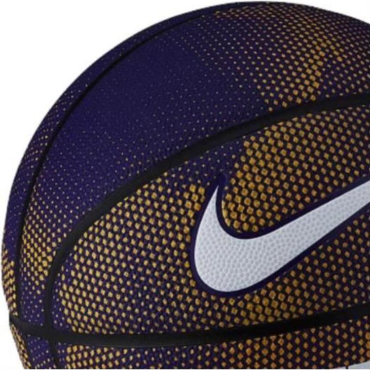 Nike Rubber Basketball Lakers Purple Size 7 Ball Training Unisex