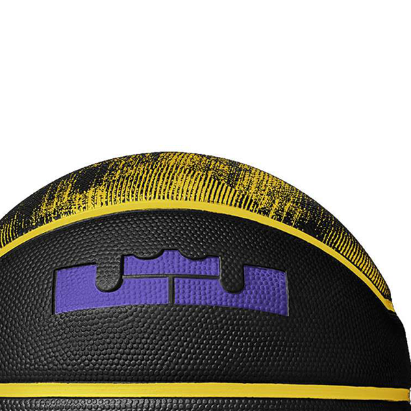 Nike Rubber Basketball Black Yellow Size 7 Ball Training