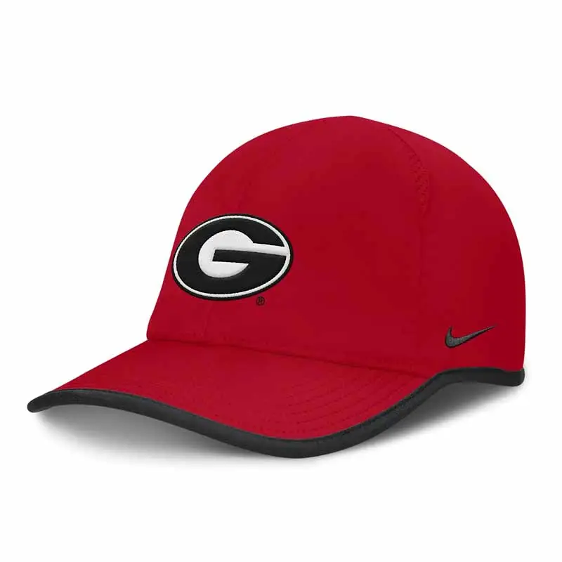 Nike Georgia Bulldogs On Field Featherlight Men's Nike Dri FIT College Adjustable Hat