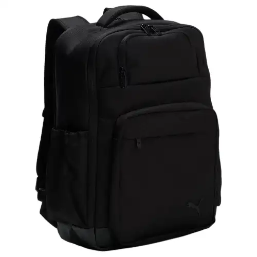 PUMA Drop 30L Puma Cat Logo Sports Commuting Polyester (Polyester Fiber) Backpack Unisex Couple Style Black