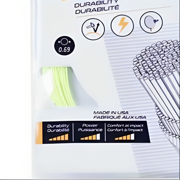 DECATHLON Stretch Durable And Durable Badminton Racket Strings Light Yellow