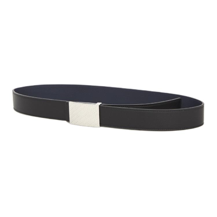 DIOR Solid Color Design Genuine Leather Belts Men's Black