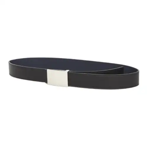 DIOR Solid Color Design Genuine Leather Belts Men's Black
