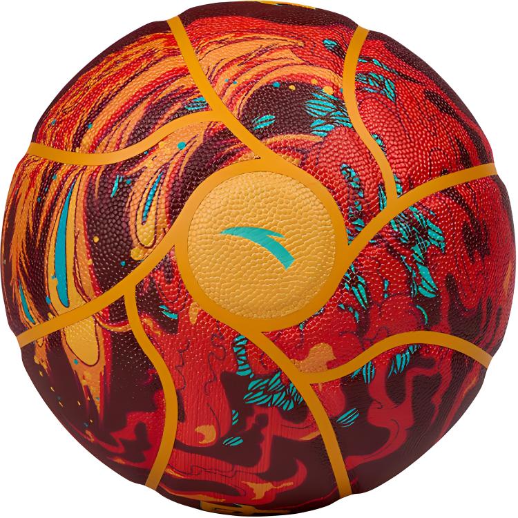 Anta Ling Dan Pu Basketball Vermilion Size 7 Training Competition Unisex