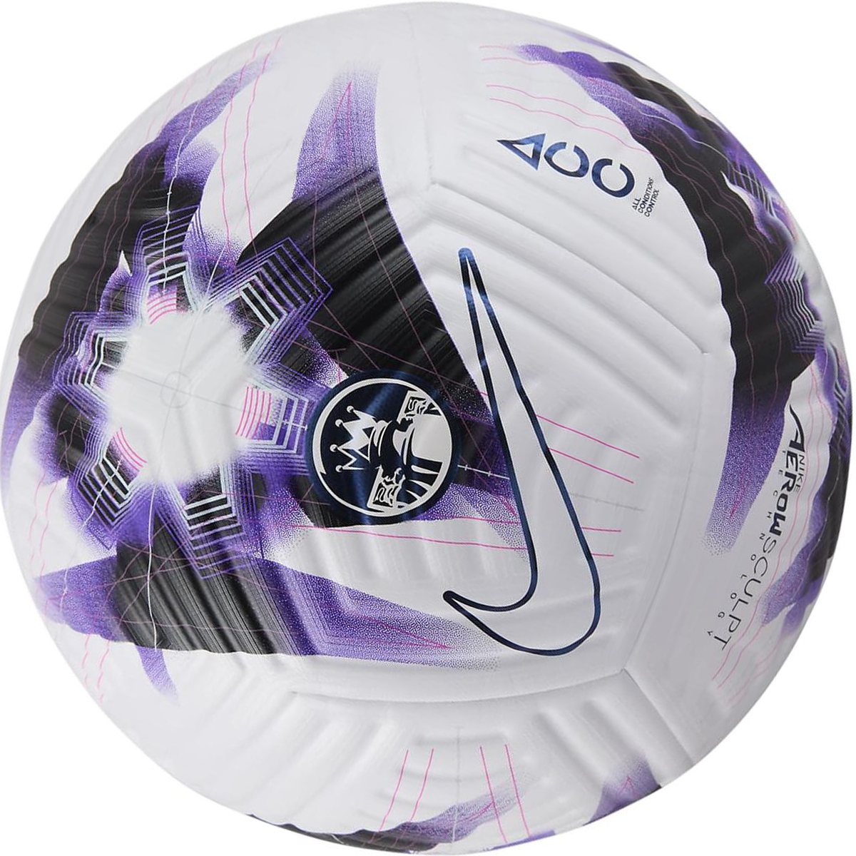 Nike Premier League Flight Size 5 Ball Soccer Ball Synthetic Leather Unisex Passionate Purple White