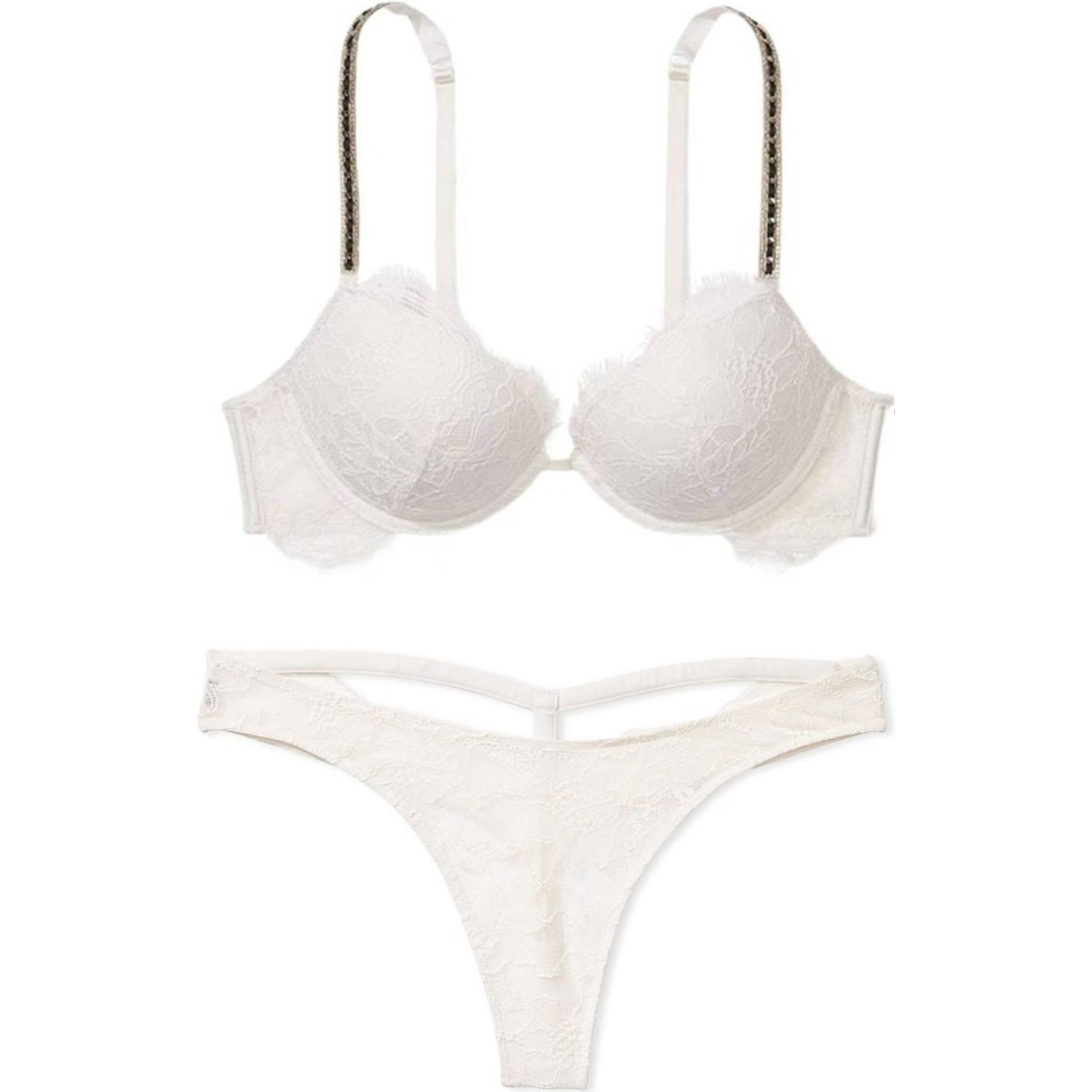 Женский комплект белья Victoria's Secret (белый)
