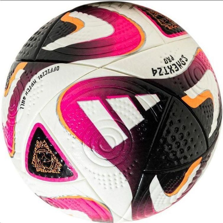 Adidas Size 5 Ball Soccer Ball Pu Seamless Thermal bonding Unisex White Pink Black