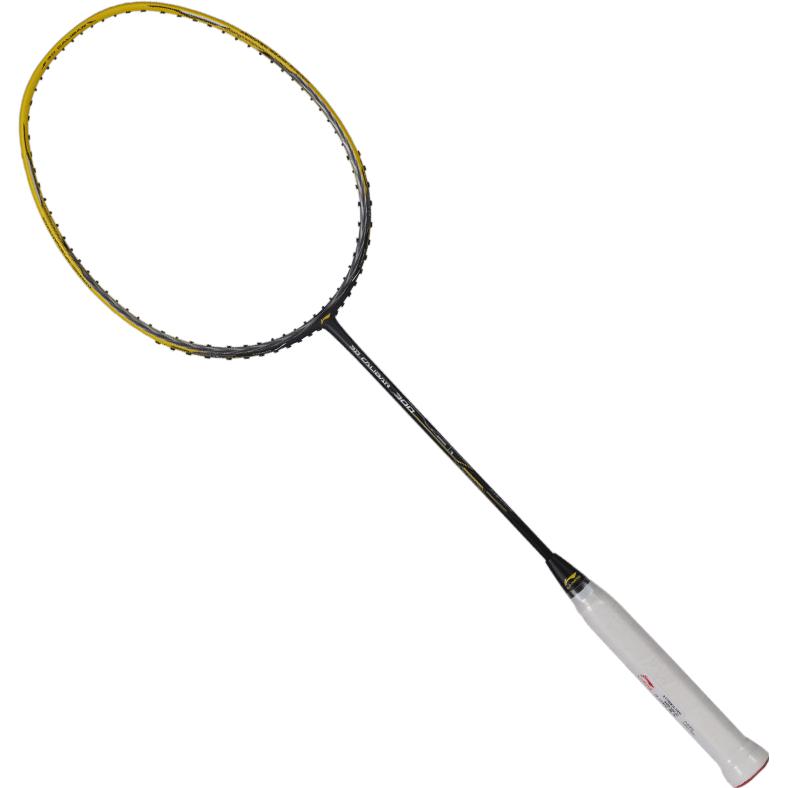 Li Ning Wind Blade 300 Badminton Rackets Control Type All around Defense Advanced Level Single Racket Yellow Gray