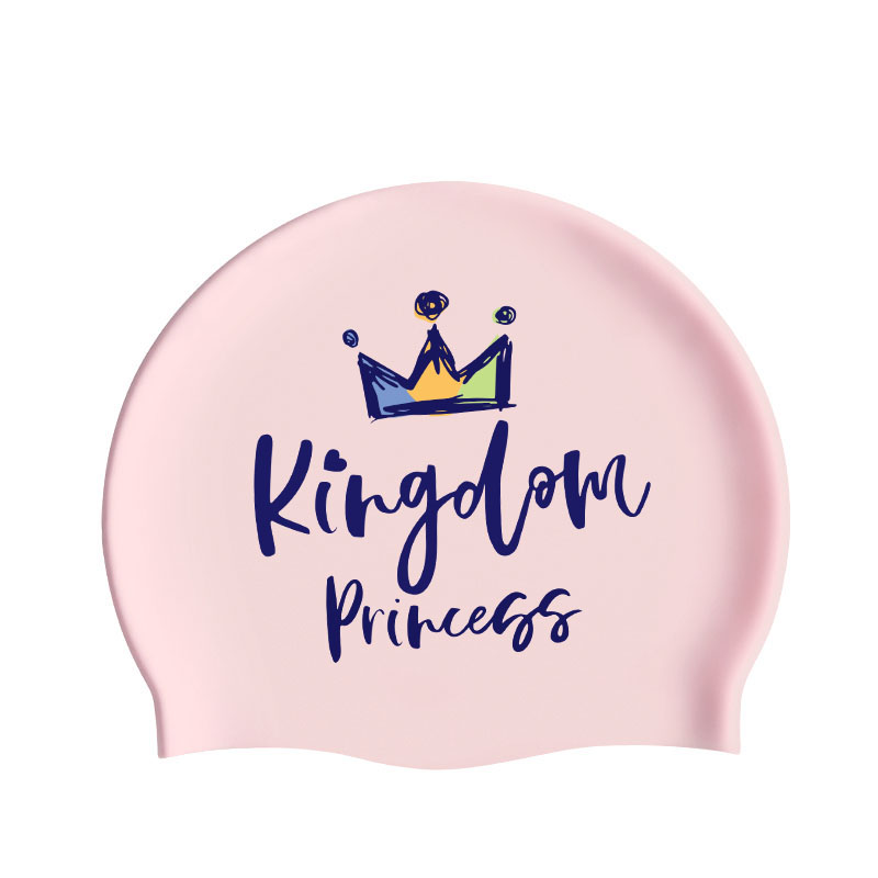 Li Ning Swimming Caps Silicone Swim Women’s White, Flesh Pink