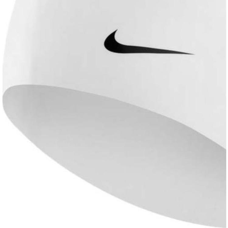 Nike Adults Swimming Caps Silicone Unisex White Black